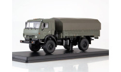 Под ЗАКАЗ!   Камаз 4350 ’Мустанг’ 4х4 (AWD) борт/с тентом 1/43 SSM  РЕДКИЙ Kamaz  -  т.зелёный( хаки)  1:43