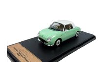 ↪︎ Под ЗАКАЗ! ⇝  Nissan Figaro  (E-FK10 / FK10 )  1/43  Ниссан Фигаро  1987 года  ’полукабриолет’  св.зелёный /  GREEN 1:43, масштабная модель, scale43, Hachette - Almost Real