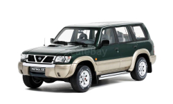 Nissan Patrol GR Y61 Otto Mobile 1/18 Ниссан Патрол 1998 Rar Greeen / Silver 1:18