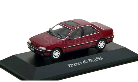 Peugeot 405 SR 1993 Limousine 1/43 Altaya Пежо 405 седан 1:43 бордовый / BORDO, масштабная модель, scale43