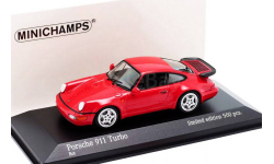 ⬊ SUPER SALE! ⬊ 2дня! до 28.5.⬊ Акция-СКИДКА! ⤵ Porsche 911 (964) Turbo 1990  Мiniсhаmрs 1/43 Порше  964 ’Turbo’ RED  /  красный  1:43