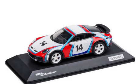 ⬊ Акция-СКИДКА! ⤵ Под ЗАКАЗ! ↪ Porsche 911 Dakar 2023  (992) ’Livery Rallye 1978 #14 Martini Racing’ 1/43 Spark Поше 911 Dakar   1:43, масштабная модель, Minichamps, scale43
