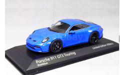 ⬊ SUPER SALE! ⬊ 2дня! до 28.5.⬊ Акция-СКИДКА! ⤵ Porsche 911 (992) GT3 Touring 2021 Мiniсhаmрs 1/43 Порше  992 GT-3   Sharkblue + black  /  Синий 1:43