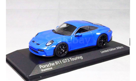 ⬊ SUPER SALE! ⬊ 2дня! до 28.5.⬊ Акция-СКИДКА! ⤵ Porsche 911 (992) GT3 Touring 2021 Мiniсhаmрs 1/43 Порше  992 GT-3   Sharkblue + black  /  Синий 1:43, масштабная модель, Minichamps, scale43