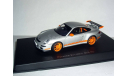 Porsche 911 (997) GT3 RS AutoArt 1:43 --- Порше ГТ-3 АвтоАрт СЕРЕБРИСТО-ОРАНЖЕВЫЙ, масштабная модель, 1/43