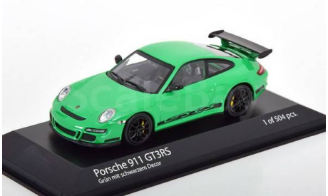⬊ SUPER SALE! ⬊⬊⬊ Акция-СКИДКА! ⤵ Под ЗАКАЗ! ↪ Porsche 911 (997.1) GT3 RS 2006 Мiniсhаmрs 1/43 Порше  997-1 GT-3  Viper Green / Зелёный 1:43, масштабная модель, scale43, Minichamps