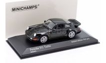 Роrsсhе 911 Typ 964 Тurbо 1990 Вlасk ”Ваd Воys” 1/43 Мiniсhаmрs Порше 911 -964 ЧЁРНЫЙ / ’BLACK’ 1:43, масштабная модель, scale43, Minichamps, Porsche