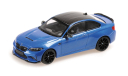 BMW M2 CS coupe F87 Minichamps 1/43 БМВ 2 серии (2er) М2 спорт-купе 2020 года ГОЛУБОЙ +золот./ BLUE + gold 1:43, масштабная модель, scale43