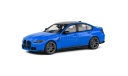 ✔ В наличии! -  BMW M3 (G80) Competition Sedan NEW 2022 Solido 1/43 БМВ 3 серии (3er)  ГОЛУБОЙ / blue 1:43, масштабная модель, scale43