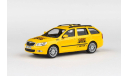 Под ЗАКАЗ! Читайте ТЕКСТ! - Skoda Octavia combi 2009г A5 FL  ’Taxi AAA’  Abrex  1/43  Шкода Октавия-2 (рестайл) комби Такси (Чехия) 1:43  жёлтая, масштабная модель, scale43, Škoda