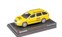 Под ЗАКАЗ! Читайте ТЕКСТ! - Skoda Octavia combi 2009г A5 FL  ’Taxi AAA’  Abrex  1/43  Шкода Октавия-2 (рестайл) комби Такси (Чехия) 1:43  жёлтая, масштабная модель, scale43, Škoda