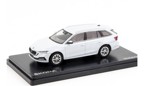 ↪︎ Под ЗАКАЗ! См.ТЕКСТ!! Skoda Octavia A8 combi NEW Abrex 1/43 Шкода Октавия IV Комби 2021  Mk4 белый металлик /  WHITE 1:43, масштабная модель, Škoda