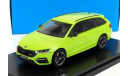 ↪︎ Под ЗАКАЗ! См.ТЕКСТ!! Skoda Octavia A8 RS combi NEW Abrex 1/43 Шкода Октавия IV РС-Комби 2021г Mk4 жёлто-зелёный металлик /  GREEN ’Mamba’ 1:43, масштабная модель, Škoda