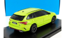 ↪︎ Под ЗАКАЗ! См.ТЕКСТ!! Skoda Octavia A8 RS combi NEW Abrex 1/43 Шкода Октавия IV РС-Комби 2021г Mk4 жёлто-зелёный металлик /  GREEN ’Mamba’ 1:43, масштабная модель, Škoda