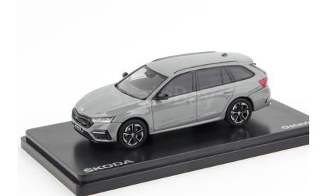 Skoda Octavia A8 RS combi NEW Abrex  1/43 Шкода Октавия IV РС-Комби 2021г Mk4  серый матовый / GREY 1:43, масштабная модель, scale43, Škoda