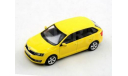 Skoda Rapid Spaceback 2014 Abrex 1:43 --- Шкода Рапид ХЭТЧБЭК! ...  жёлтая! / YELLOW, масштабная модель, 1/43, Škoda