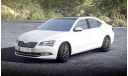 Skoda Superb B8 (Superb-III) 1/43 --- Шкода Суперб-3 - 2015г БЕЛАЯ / white, масштабная модель, 1:43, iScale, Škoda