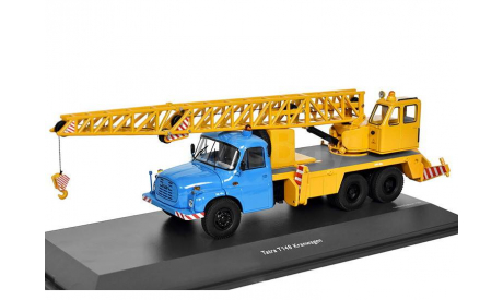 Tatra T148  AD Kran 6x6 Schuco 1/43  Татра Т148 автокран 6х6 жёлтый + синий 1:43, масштабная модель, scale43