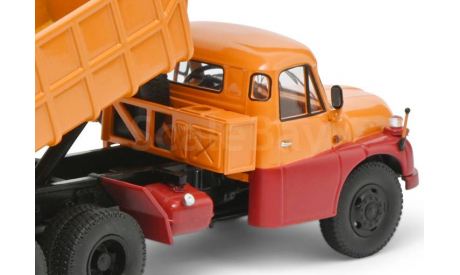 Tatra T148 kpper (dump truck) 1977 года 6x6 Schuco 1/43  Татра Т148 самосвал 1977г 6х6 оранжевый+красный 1:43, масштабная модель, scale43