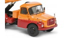 Tatra T148 kpper (dump truck) 1977 года 6x6 Schuco 1/43  Татра Т148 самосвал 1977г 6х6 оранжевый+красный 1:43, масштабная модель, scale43