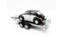 ✔ В наличии!  ∜ - УДВОЮ СКИДКУ См.**... -  Auto transporter trailer 1/43 Прицеп ’автовоз’ д/ перевозки л/автомобиля 2х-осный 1:43, масштабная модель, Bauer/Cararama/Hongwell, scale43