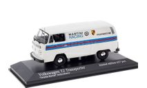⬊SALE! ⬊ СКИДКА! ⬊ Акция! ⤵ Под ЗАКАЗ! ↪ Volkswagen Transporter T2 Van ’Porsche - Martini’ 1/43 Фольксваген Транспортер Mk2 - 1972 White+black+silver  1:43, масштабная модель, Minichamps, scale43