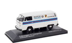 ⬊SALE! ⬊ СКИДКА! ⬊ Акция! ⤵ Под ЗАКАЗ! ↪ Volkswagen Transporter T2 Van ’Porsche - Martini’ 1/43 Фольксваген Транспортер Mk2 - 1972 White+black+silver  1:43