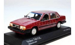 ⬊ СКИДКА! ★ТОРГ*** ⬊ Volvo 740GL  1/43 Minichamps Вольво 740 GL  1986 Бордовый / Bordo 1:43 Лимит!