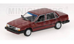 ★ Срочно - СКИДКА! ⬊  ✔ Модель - ✔ В наличии!  -  Volvo 740GL  1/43 Minichamps Вольво 740 GL  1986 Бордовый / Bordo 1:43