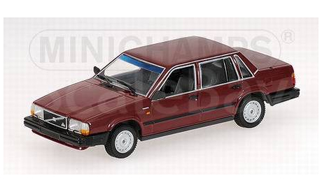★ Срочно - СКИДКА! ⬊  ✔ Модель - ✔ В наличии!  -  Volvo 740GL  1/43 Minichamps Вольво 740 GL  1986 Бордовый / Bordo 1:43, масштабная модель, scale43