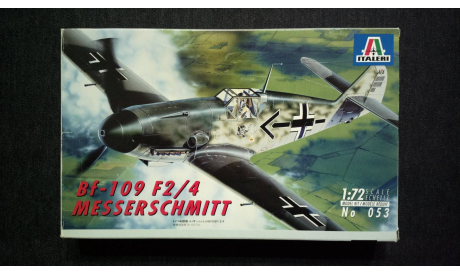 Модель самолета Messerschmitt Bf-109F-2/4, сборные модели авиации, scale72, Italeri