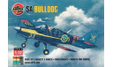 Модель самолета Bulldog T-1, сборные модели авиации, Airfix, scale72