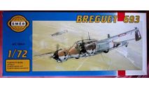 Модель самолета Breuget Br-693, сборные модели авиации, 1:72, 1/72, Smer