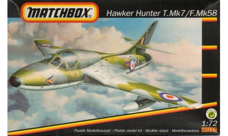 Модель самолета Hunter TMk-7/FMk-6, сборные модели авиации, Matchbox, 1:72, 1/72
