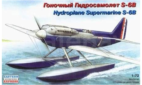 Сборная модель Supermarine S-6B, сборные модели авиации, Восточный экспресс, scale72