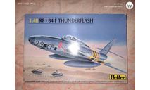Сборная модель разведчика RF-84 Thunderflash, сборные модели авиации, Heller, scale48