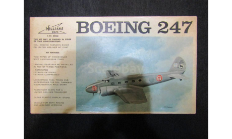 Сборная модель самолета Boeing 247, сборные модели авиации, Williams Brothers, scale72