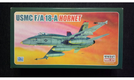 Сборная модель истребителя F-18A Hornet пилотажный Blue Angels, сборные модели авиации, Minicraft, scale72