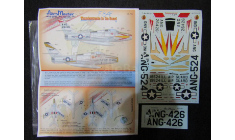 Декаль для модели самолета F-84F Thunderstreak, фототравление, декали, краски, материалы, Aeromaster, scale48