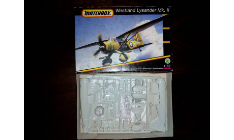 Сборная модель самолета Westland Lysander Mk.II, сборные модели авиации, Matchbox, scale72