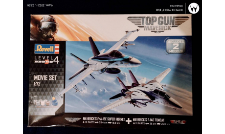 Top Gun Maverick F-14 & F-18, сборные модели авиации, Revell, scale72