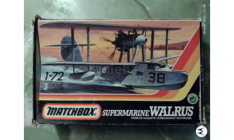 Сборная модель летающей лодки Supermarine walrus, сборные модели авиации, Matchbox, scale72