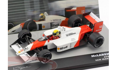 McLaren MP4/4 #12 Winner San Marino GP formula 1 1988 Ayrton Senna, масштабная модель, Altaya, scale43