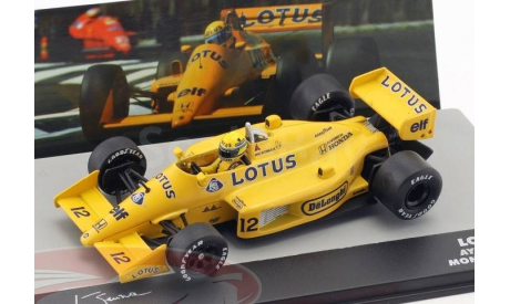 Lotus 99T #12 Winner Monaco GP formula 1 1987 Ayrton Senna, масштабная модель, Altaya, scale43