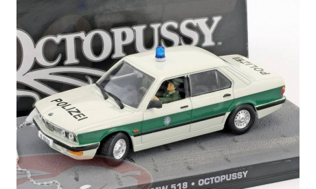 BMW 518 Police Octopussy James Bond, масштабная модель, Altaya, scale43