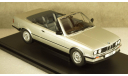 BMW 320i (E30) Convertible Silver 1985, 18152, MCG 1:18, масштабная модель, scale18