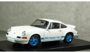 Porsche 911 Carrera RS 2.7 1973 white/blue, Auto Art 1:18, редкая масштабная модель, Autoart, scale18