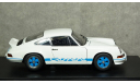 Porsche 911 Carrera RS 2.7 1973 white/blue, Auto Art 1:18, редкая масштабная модель, Autoart, scale18