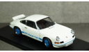 Porsche 911 Carrera RS 2.7 1973 white/blue, Auto Art 1:18, редкая масштабная модель, Autoart, scale18