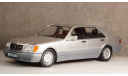 Mercedes S500 W140 1994 silver, iScale 1:18, масштабная модель, Mercedes-Benz, scale18